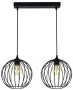 Lampadario a sospensione con filo MATT 2xE27/60W/230V