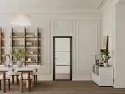 Blocco porta reversibile H204 x L83 cm in Alluminio e Vetro temperato - MASERU