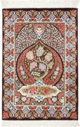 Ghom Tappeto persiano 60x90 (Iran) Annodato A Mano