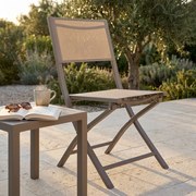 GAJA - sedia da giardino in alluminio e textilene pieghevole salvaspazio