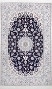 Nain Tappeto 160 x 250 Blu (Iran) Annodato A Mano