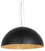 Lampada a sospensione industriale nera oro 70 cm - MAGNA