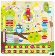 Gioco Educativo Woomax Gufi 30 x 3 x 30 cm (6 Unità)