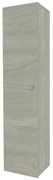 Colonna bagno sospesa 136h cm rovere grigio anta reversibile