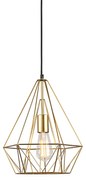 Lampada a sospensione industriale oro incl lampadina smart E27 ST64 - CARCASS