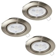 Eglo 901757 - SET 3x Lampada LED da incasso FAVAZZINA 1xGU10/4W/230V cromo