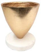 Vaso decorativo BASE in resina bianco H 40 cm