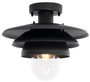 Lampada da soffitto da esterno di design nera IP44 - Morty