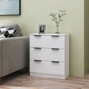 Credenza bianca 60x30x70 cm in legno multistrato