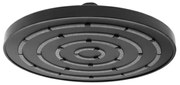 Soffione doccia Ø 20 cm in finitura nero anticalcare Hidra