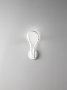 Applique blossom in metallo verniciato bianco led 13w 1040lm 3000k