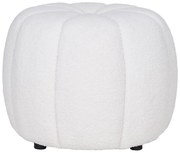 Sgabello in tessuto bouclé bianco Paisley - House Nordic