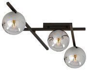 Plafoniera SMART 3xE14/10W/230V nero/grigio