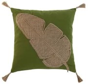 Cuscino Home ESPRIT Verde Naturale Boho 45 x 5 x 45 cm