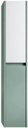 Colonna per mobile bagno Niwa 2 ante P 27 x L 30 x H 160 cm laccato opaco verde timo con vetro bianco