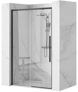 Porta doccia SOLAR BLACK MAT 150