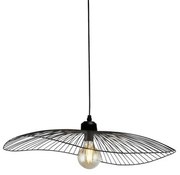 Wave pendant convertibile in flush - metallo nero