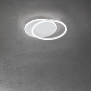 Plafoniera Contemporanea Orbit Alluminio Bianco Led Integrato 43W