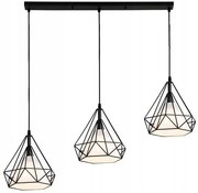 LAMPADA DA SOFFITTO PENSILE IN STILE LOFT BELLO 3X E27