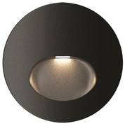 Segnapasso Moderno Per Esterno Alluminio Nero Luce Led 3W Ip54