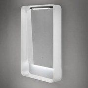 Specchio con illuminazione integrata bagno rettangolare DIVA ELMA L 50 x H 100 x P 12 cm bianco