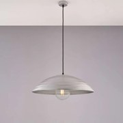 Bonetti Illumina Sospensione diametro 50 in ferro laccato nero con decorazione argento antico 1 luce