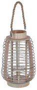 Lanterna Atmosphera Portacandele Rattan (33 x 22 cm)