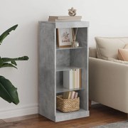 Credenza con luci led grigio cemento 41x37x100 cm