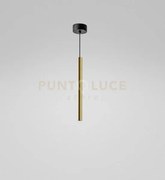 Thalassia s/p - sospensione colore oro a led 3000k 398lm 7w con ros...