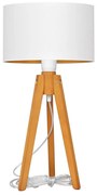 Lampada da tavolo ALBA 1xE27/15W/230V bianco/oro/quercia