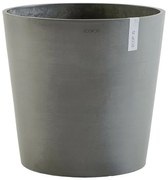 Vaso per piante e fiori AMSTERDAM ECOPOT'S in resina grigio scuro H 55.5 cm Ø 60 cm