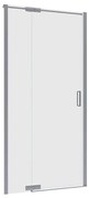 Porta doccia girevole Neo L 100 x H 200 x P 0.8 cm in vetro vetro senza finitura / trasparente profilo cromo
