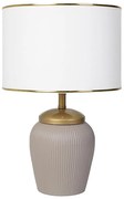 Lampada da tavolo RAMZES 1xE27/40W/230V bianca/beige