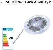 Molveno strisce led 24V 14,4W/MT 60 led/MT 3000K IP20