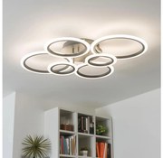 Brilagi - Lampadario a plafone LED dimmerabile ORBITS LED/85W/230V 3000-6500K antracite + +TC