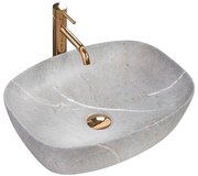 Lavabo da appoggio Rea Freja Grey