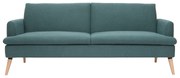 Divano letto scandinavo 3 posti verde STEWART