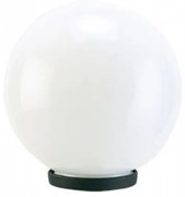 Testa-Palo 1 Luce Globo In Termoplastco Sfera Ø 25 Cm Nero - Opale