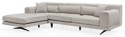 Divano angolare beige chiaro, angolo sinistro Jivago - Artie