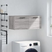Mobile A Parete Grigio Sonoma 80x36,5x35cm İn Legno Multistrato /