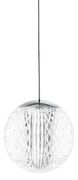 Lampadario Sospensione Contemporanea Diamond Metallo Cromo Led 6,5W 3000K Ip20