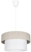 Lampadario a sospensione con filo NATA 1xE27/60W/230V beige