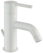 Rubinetto per lavabo a canna media Cloud bianco spazzolato opaco JACUZZI RUBINETTERIA