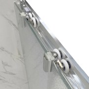 Set 2 ruote superiori universali in ABS per box doccia scorrevole