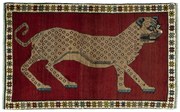 Gabbeh Tappeto persiano 170x100 Rosso (Iran) Annodato A Mano