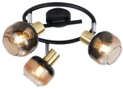 Prezent 27515 - Faretto PEGAS 3xE14/40W/230V nero/fumé