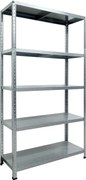 Scaffale in Metallo 5 Ripiani 100x40x187 cm Ettore Zincato...