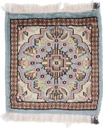 Agra Tappeto orientale 30x30 (Indian) Annodato A Mano