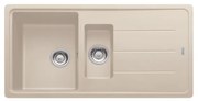 Lavello integrato 1.5 vasche in fragranite sabbia FRANKE Boston Sahara L 50 x L 97 cm
