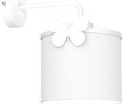 Applique per bambini SWEET 1xE27/15W/230V bianco/farfalla